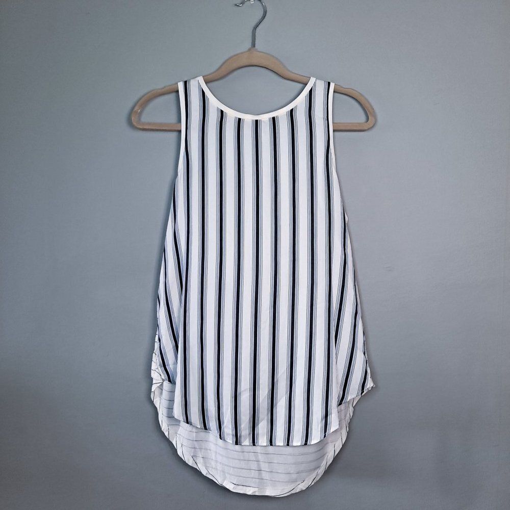 LOFT | Striped Oversized Tank Top Blouse Women's Size Small Summer Layering